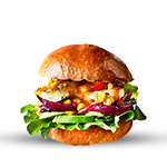 86. Veggie Burger & Cheese 