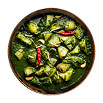 156. Spinach & Potato Curry 