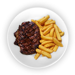 169. Grilled Sirloin Steak Salad & Chips 