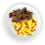 254. Chips, Cheese & Doner Meat 